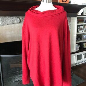 'Lane Bryant' Red Cowlneck Pullover Sweater - Size 22/24